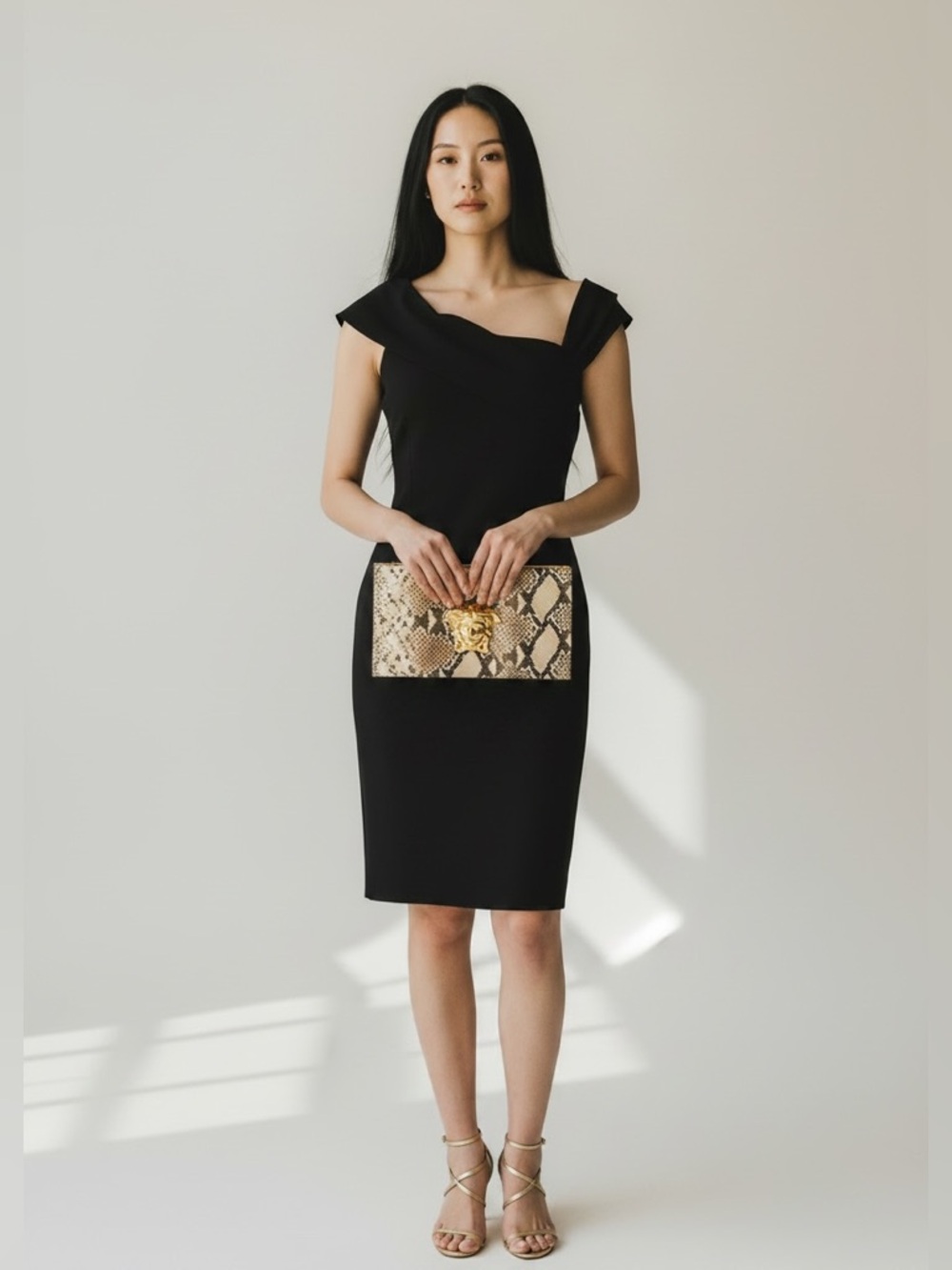 Teri Jon Teal Midi Dress - Picture 2 of 7